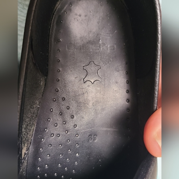 Dansko Black Patent Clogs - Picture 10 of 12